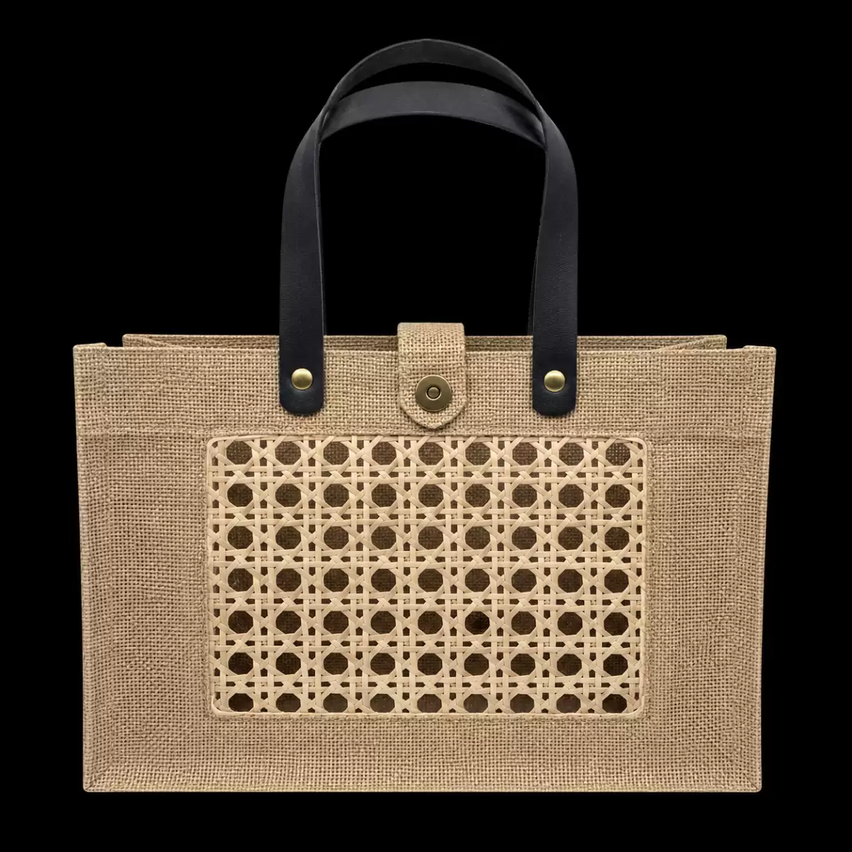 Brown Jute Shopping Bag