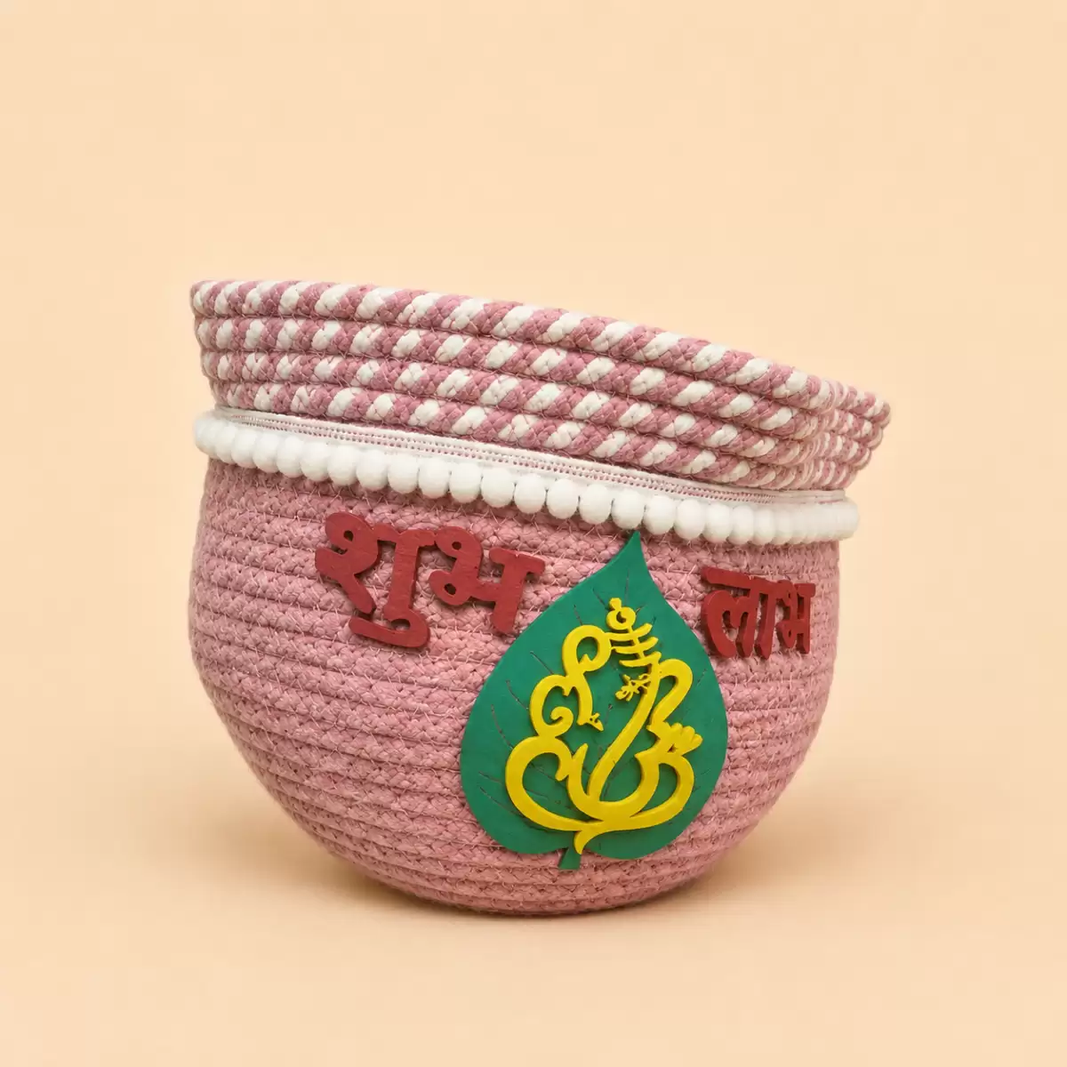 Pink Jute Gift Bag