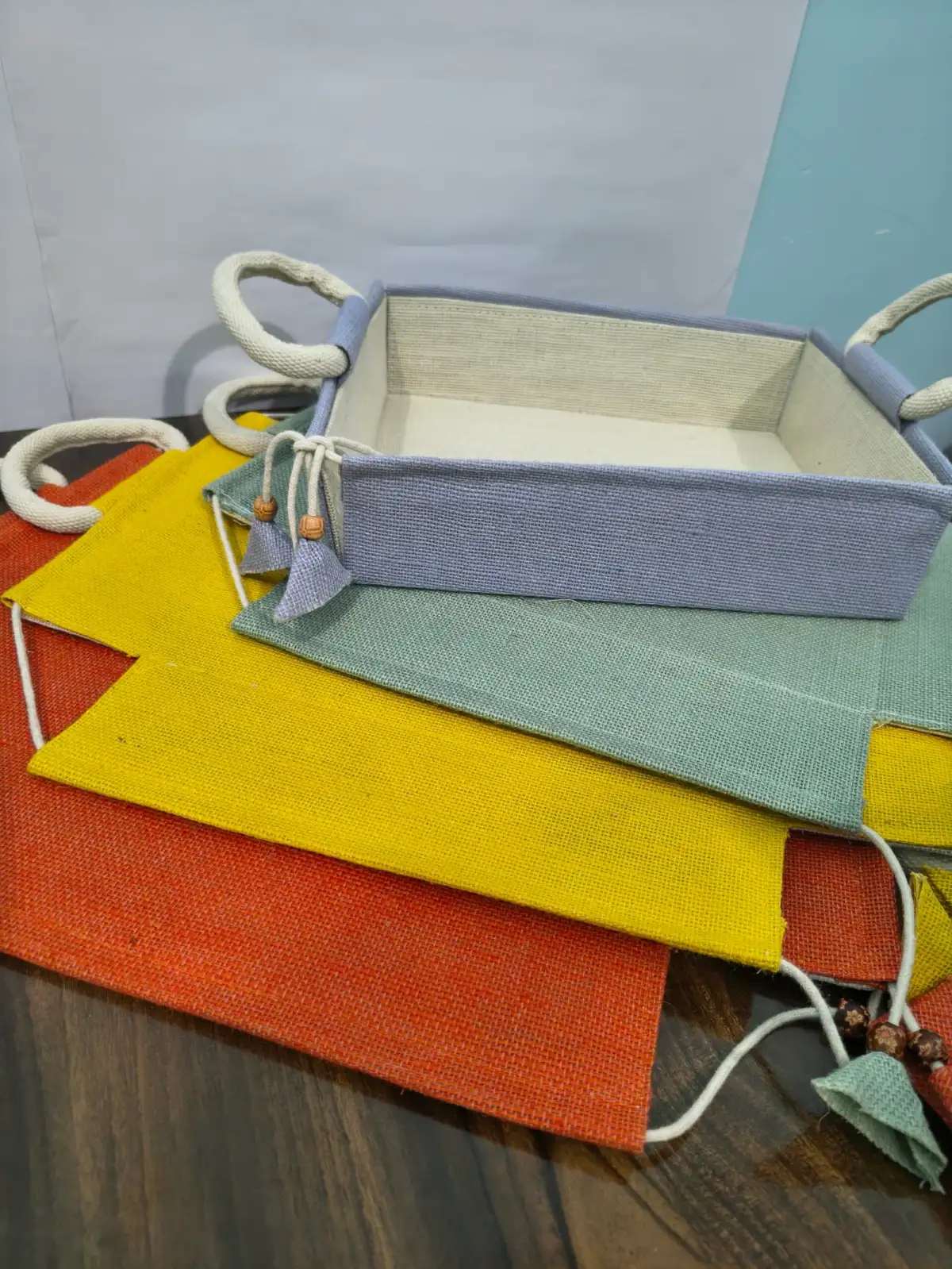 Stylist new jute basket for keys, charger etc.