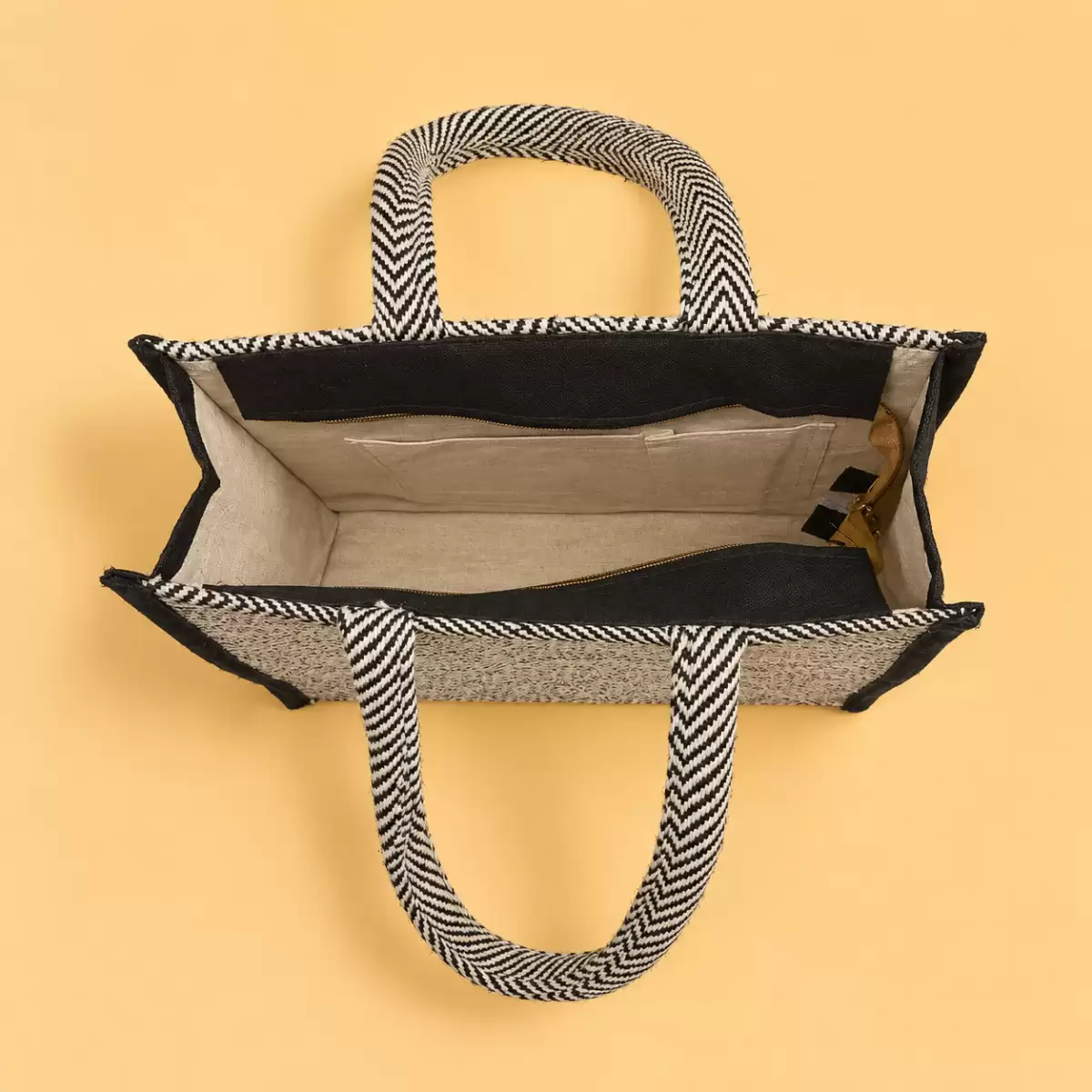 Gray Hemp Shopping Bag